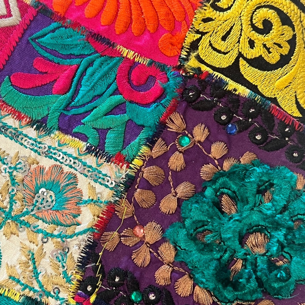 Multi Color Ethnic Patchwork Embellished Envelope… - image 6